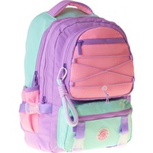 Kaukko Beş Gözlü Mesh Lilac Kız Çocuk Lila - Pembe Okul ve Günlük Sırt Çantası - K1849