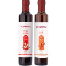 Dosewell Katkısız Elma ve Alıç Sirkesi Paketi Doğal Fermantasyon 2x500 ml