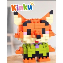 Kinku Kutulu Block-Puzzle-Yapboz-3d Zeka Geliştiren-Mini Sevimli Figürler Minyatür