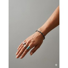 Rose Doğaltaş 6 Mmveboru Kesim Hematit Bileklik Unisex