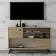 Mert Sert Mobilya Care 120 cm Modern Tasarımlı Suntalam TV Sehpası Salon Mobilya Tamamlayıcı