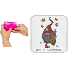 Yıldızlı Noel Cücesi Cep Sobası,el Isıtıcı,sıcak Su Torbası Pvc 10X9,5CM