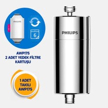 Philips Duş Filtresi Cilt ve Saç Dostu Awp1775P3ch Krom (3'lü Set)