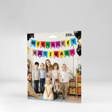 Party Country Mezuniyet Hatırası Lüks Banner Seti -Çok Renkli- Ölçü: 14.6X118.3 cm / 250 cm Kağıt Kalitesi: 245 Gr. Amerikan Bristol