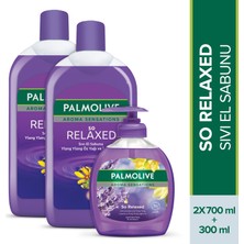 Palmolive Aroma Sensations So Relaxed Sıvı El Sabunu 300 ml + 2×700 ml Ylang Ylang Öz Yağı ile Dinlendirici