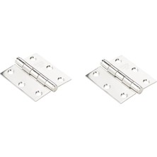 N276-972 V514 Paslanmaz Çelik Kapı Menteşeleri, 2 Paket, 2-1/2 Inç