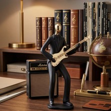 Rennes RGV-B30 Dekoratif Biblo Oda ve Masa Süsü Gitar Çalan Adam