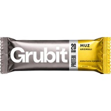 Grubit Muz Aromalı Protein Bar (12 adet)