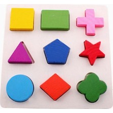 Bircan Ahşap Eşleştirmeli Puzzle Eğitici Oyuncak 1+ Yaş Koordinasyon Geliştirici Parçalarla