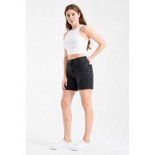JUST UNIQUE DENIM J.U.D Linda 289 Normal Bel Smoke Regular Midi Jeans Şort
