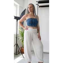 Byemelika Denim, Tasarım Dikiş, Full Likralı, Düğme Detay Büstiyer