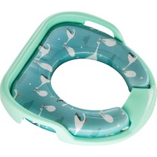 Softy Jumbo Kids Bebek / Çocuk Yeşil Klozet Kapağı Adaptörü Yumuşak Sünger Dolgulu Yerli Üretim