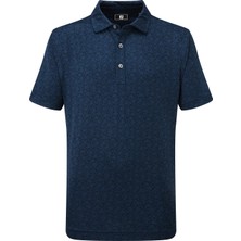 Footjoy Painted Floral Lisle Çocuk T-Shirt Lacivert 34229