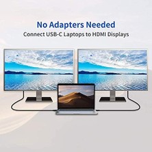 Lidyada Maison USB C To HDMI Kablo - 4K60Hz, Hdr, Hdcp 2.3, Thunderbolt 5/4/3, Dex Mode, 2 Metre (CHD20B-PRO)