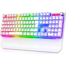 Gameagle Apex Red Mekanik Klavye Bilek Destekli Full Anti-Ghosting Gaming Klavye Oyuncu Klavyesi Ses Tekerleği