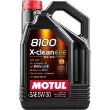 Motul 8100 X-Clean Efe 5W-30 Partiküllü Motor Yağı 4l 2026 Üretim