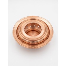 Aura Copper Bakır Çaydanlık El Işleme Dövme Desen Büyük Boy (1mm Bakır)  Rose/gümüş ve Balkon Sefası (Isıtıcılı) Seçenekli