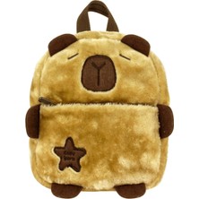 Capybara 5249 Kahverengi Günlük Peluş Sırt Çantası - Erkek Çocuk