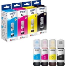 Epson L3151 Renkli Mürekkep Takımı 65 ml Uyumlu Modeller İçin Yüksek Baskı Kalitesi