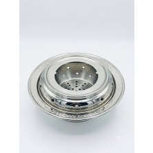 Aura Copper Bakır Çaydanlık El Işleme Dövme Desen Büyük Boy (1mm Bakır)  Rose/gümüş ve Balkon Sefası (Isıtıcılı) Seçenekli