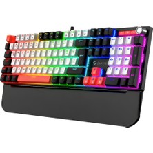 Gameagle Apex Red Mekanik Klavye Bilek Destekli Full Anti-Ghosting  Gaming Klavye Oyuncu Klavyesi Ses Tekerleği