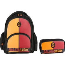 Galatasaray Sarı Kırmızı Okul Sırt Çantası ve Kalem Çantası Seti - SETME25552C