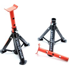 Worldforce 2 Ton Kapasiteli Katlanır Kriko Standı Araç Sehpası 2'li Set Yüksekliği 270-365mm