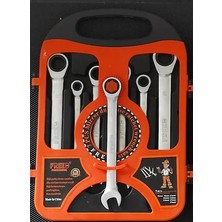 Freed 7 Parça Cırcır Anahtar Seti Yüksek Kalite 8-19 mm Profesyonel Kullanım İçin