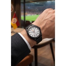 Galatasaray Orijinal Lisanslı Siyah Deri Kol Saati