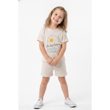 MiaBaby Baskıllı Şortlu Takım
