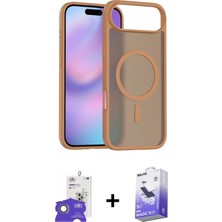 Pileli Store Pilelistore™ iPhone 17 Air Kılıf Siluet Minimal Prime - Siyah Bilvis 5in1 5d Magic Hayalet Cam Ekran Koruyucu + Bilvis Titan Kamera Lens - Gd