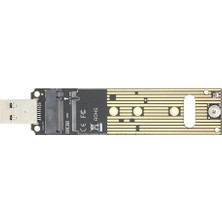 Temiz Pazar 4767 M.2 Nvme SSD To USB 3.0 Pci-E Express M-Key Çevirici Dönüştürücü Adaptör Kutusu Içi