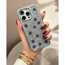 Kılıf House Iphone Uyumlu Yıldız Tasarımlı Full Parlak Taş Yüzeyli Lüks Premium Kılıf