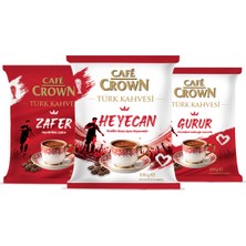 Cafe Crown Türk Kahvesi 100GR x 3 Adet (Gurur, Heyecan, Zafer.)
