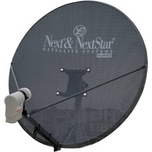 Next Next&nextstar 80 cm Ofset Çanak Anten 8006 Gri Renkli Kolay Kurulum ve Yüksek Performans