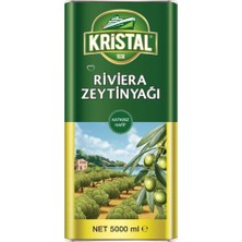 Kristal Riviera Zeytinyağı Teneke 5 lt Hafif ve Dengeli Tat ile Doğal Lezzet Sunar