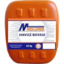 Molümer Havuz Boyası 20KG Mavi Akrilik Esaslı Su Bazlı Yalıtım Boyası Doğal Havuzlar İçin