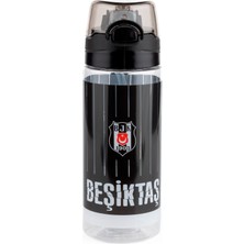 Beşiktaş Ince Çubuk Desenli 500 ml Okul ve Günlük Matara/suluk - Pipetli - 25371