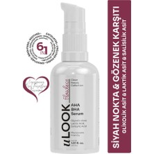 U Look uLOOK Siyah Nokta ve Gözenek Karşıtı AHA BHA Peeling Serum Salisilik Asit Cilt Yenileyici Bakım 30 ml