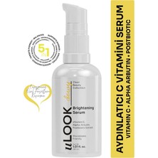 U Look uLOOK C Vitamini Serum Cilt Aydınlatıcı, Leke Karşıtı ve Canlandırıcı Işıltı Serumu 30 ml