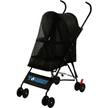 Tommy Evcil Hayvan Arabası 60X43X94 cm Siyah Max 15 kg