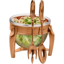 Güren 101000209 Salata Servis Seti 3 Lt Rose Gold