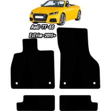Gian Fabio Falleri Lacasa Audi-Tt-8s EXTRIM-(2015 ve Sonrası)Uyumlu Renkli Kenar-Silikon Topukluklu Premium Velur Halı Paspas