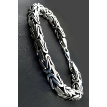 Ose Shop 925 Ayar Gümüş Tasarım Kral Zincir Bileklik