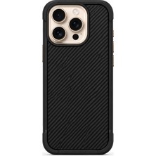 Brabus iPhone 16 Pro Max Uyumlu Magsafe Özellikli Orijinal Fiber Kaplamalı Fiber Telefon Kılıfı