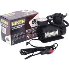 Niken Mini Oto Araç Hava Kompresörü 12V 300 PSI 10 lt Hava Hacmi 0,5 hp Motor Gücü ile Pratik Kullanım