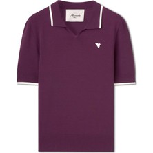 Macade Golf Vera Mauve Cropped Polo T-Shirt WPO2651018 Mürdüm