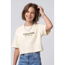 Dmb Kids Kız Çocuk Paradise Baskılı Tişört DMB-0812