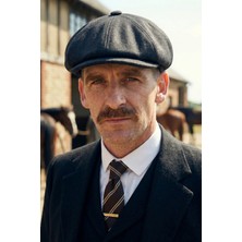 Takı Dükkanı Erkek Kasket Peaky Blinders Driver Kaşmir Şapka Bere Fötr Füme CP224U