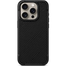 Brabus iPhone 15 Pro Max Uyumlu Magsafe Özellikli Orijinal Fiber Kaplamalı Fiber Telefon Kılıfı